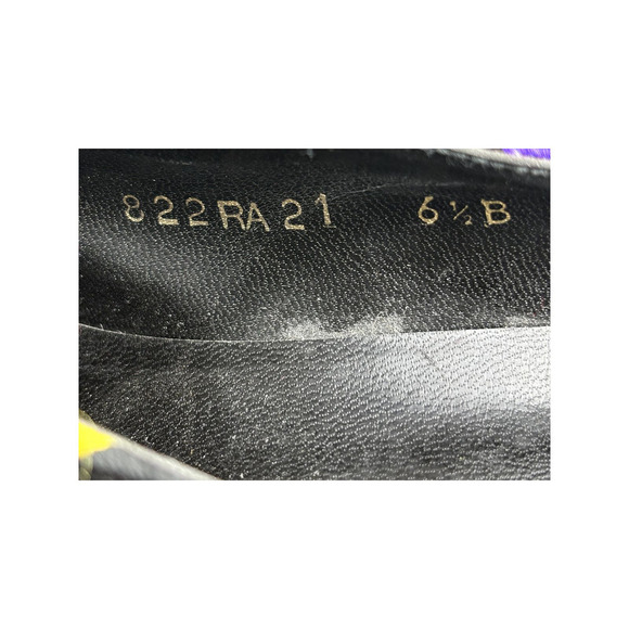 Pazzo Women's Black Multicolor Faux Suede 80's Punk Retro Heels Size 6.5B - Picture 15 of 15